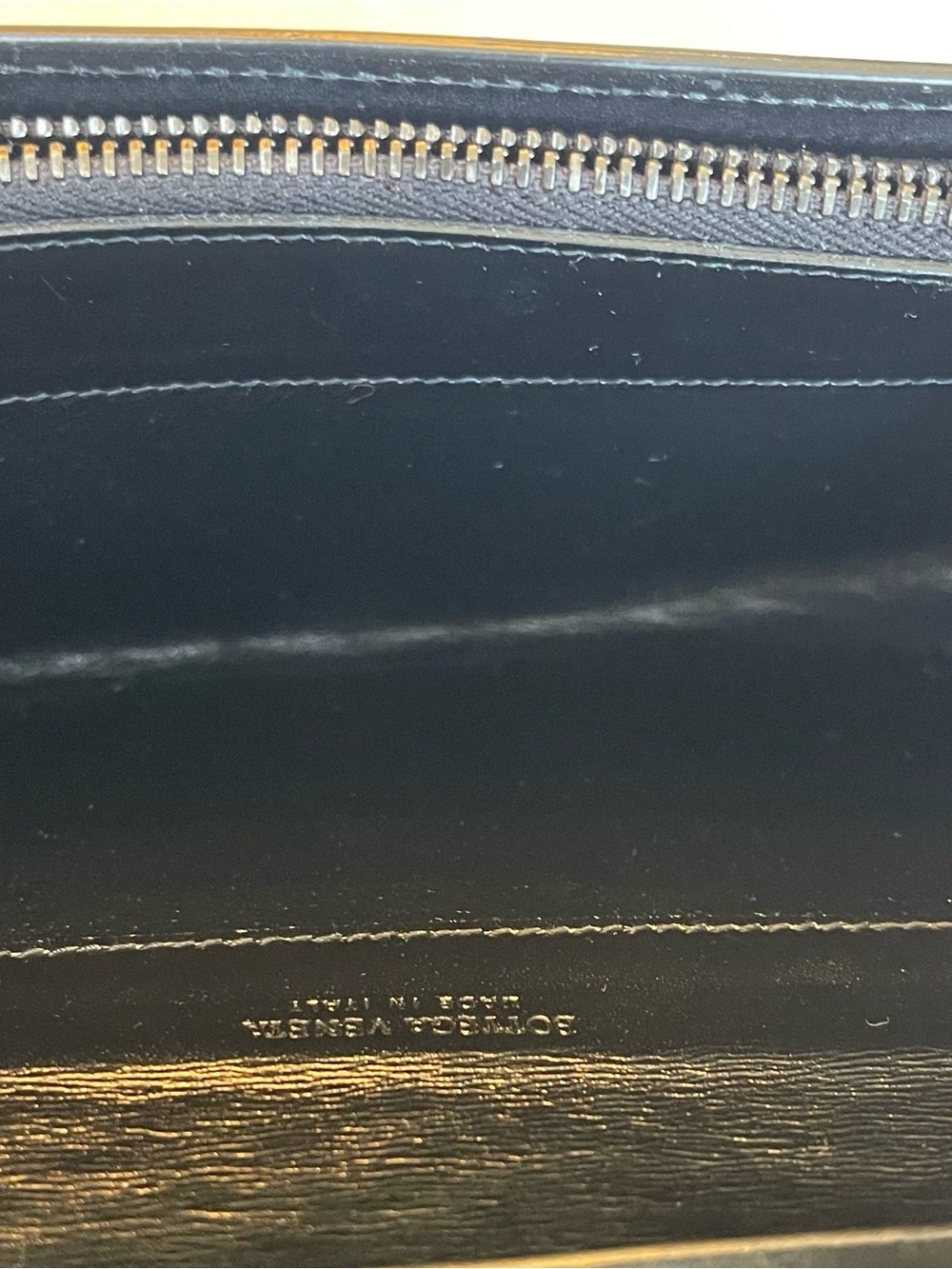 EUC BOTTEGA VENETA INTRECCIATO CONTINENTAL LAMBSKIN LEATHER WALLET BLACK ITALY - Picture 14 of 16
